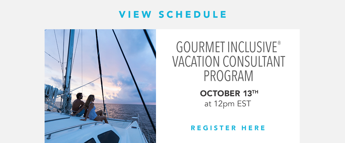 World-Class Gourmet Inclusive® Travel Expert program Webinar
